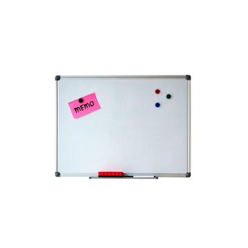 Whiteboard magnetisch 60 x 90 cm inclusief pennengoot