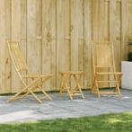 vidaXL 3-delige Bistroset bamboe, Tuin en Terras, Verzenden, Nieuw