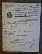 le duc du Chatelet ( signé par ) , document révolutionnaire, Nieuw