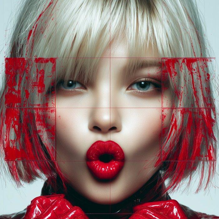 Off Axis - Red Signal XXL - Œuvre unique 1/1, Antiek en Kunst, Kunst | Designobjecten