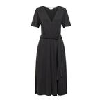 Frogbox • knielange jurk in antraciet • 38, Maat 38/40 (M), Verzenden, Zwart, Nieuw