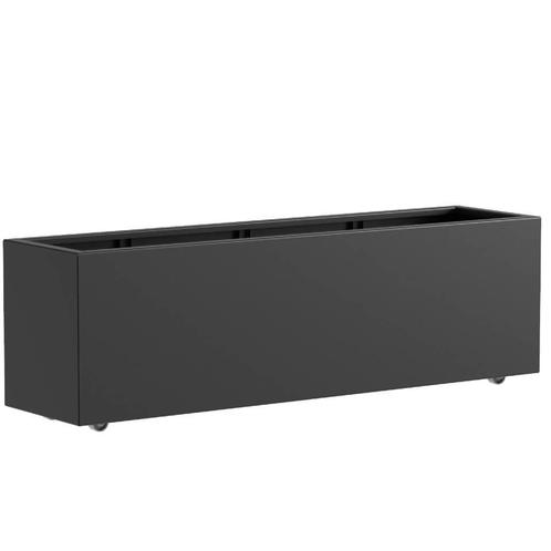 Aluminium plantenbak 200x50x60cm - Met wielen, Tuin en Terras, Bloembakken en Plantenbakken, 60 cm of meer, 100 cm of meer, Tuin
