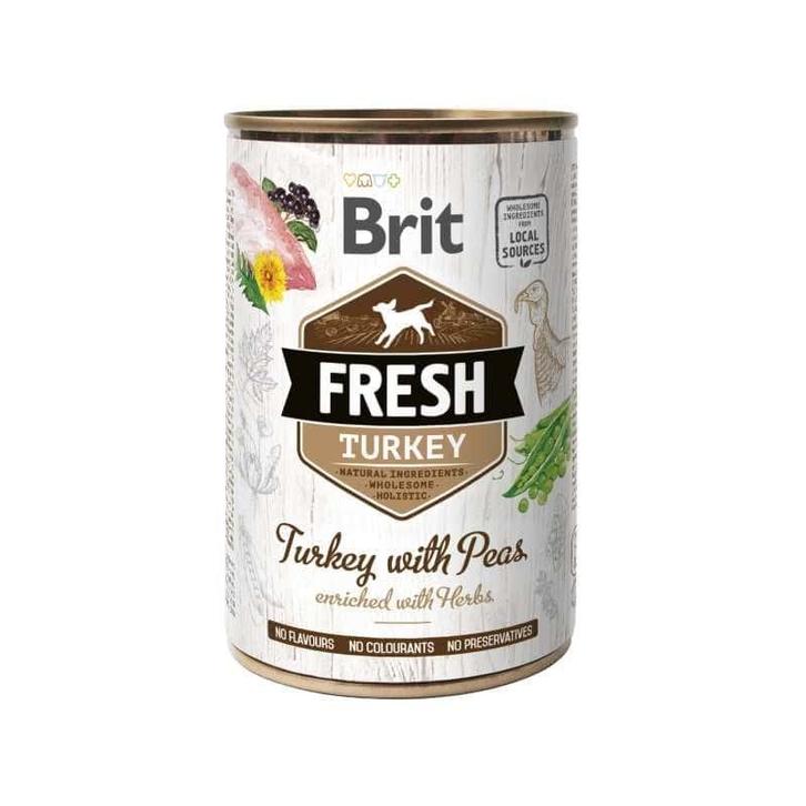 Brit fresh can – turkey with peas 400g - hondenvoer met, Dieren en Toebehoren, Honden-accessoires, Nieuw