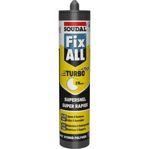 Soudal fix all turbo wit - lijmen en monteren - materialen, Bricolage & Construction, Quincaillerie & Fixations