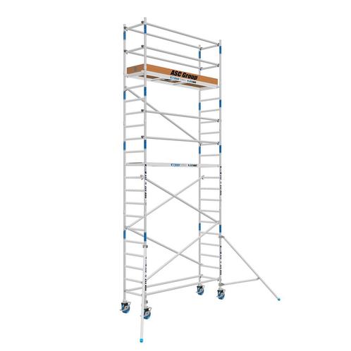 ASC Rolsteiger 75 x 7.2 mtr werkhoogte, Doe-het-zelf en Bouw, Steigers, Rolsteiger of Kamersteiger, Nieuw, 5 meter of hoger, Verzenden