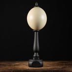 Struisvogelei - Donker Hout Handgemaakt Kelder - Ei -