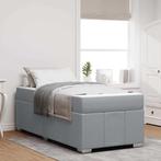 vidaXL Bedframe met matras Lichtgrijs 80 x 200 cm Stof, Huis en Inrichting, Slaapkamer | Bedden, Verzenden, Nieuw