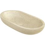 Waskom Imso Lavabo Ovale Beige Marmer 35x70x15cm, Ophalen of Verzenden, Nieuw, Overige typen