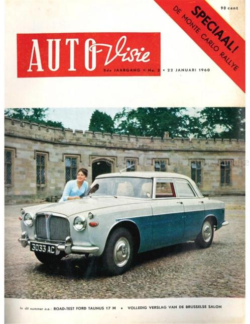 1960 AUTOVISIE MAGAZINE 02 NEDERLANDS, Livres, Autos | Brochures & Magazines, Enlèvement ou Envoi