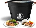 Draagbare Emmer Houtskool BBQ - Ø38 cm - zwart - Compacte.., Verzenden, Nieuw