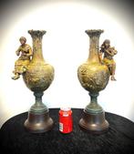 Grote Art Nouveau Sculpturale Vazen (Set) - Vase (2)  -