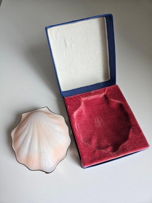 Seashell powder box - Sieradendoos - .875 (84 Zolotniki), Antiquités & Art, Antiquités | Argent & Or