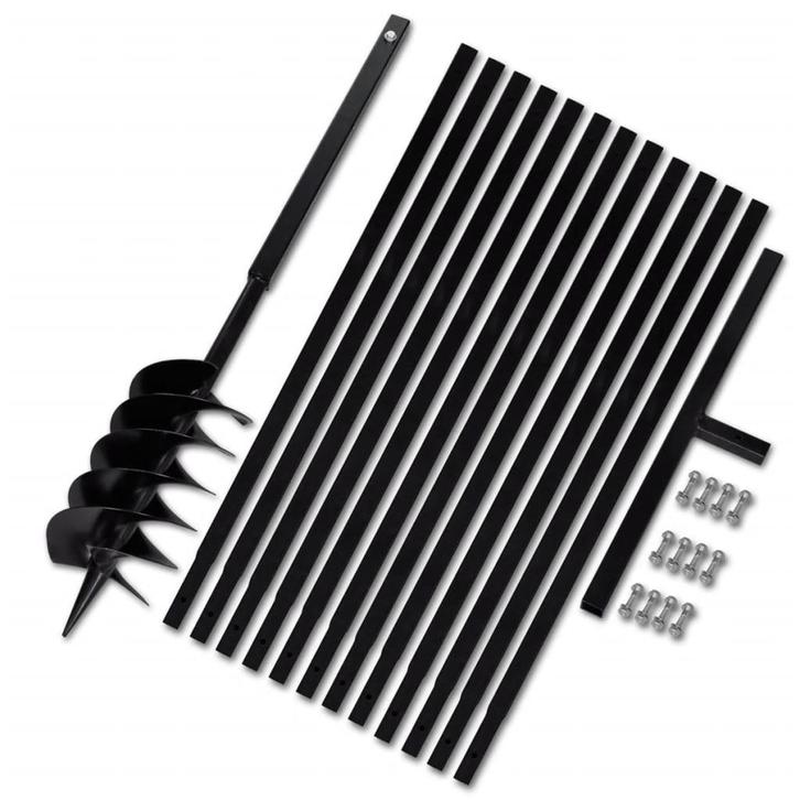 vidaXL Grondboor met handvat 150 mm en verlengstukken 13 m, Bricolage & Construction, Outillage | Outillage à main, Envoi