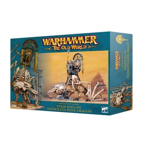 Tomb Kings of Khemri Tomb King on Necrolith Bone Dragon, Hobby en Vrije tijd, Wargaming, Ophalen of Verzenden