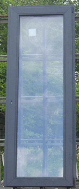 pvc terrasraam , raam 90 x 245 antraciet 3 dubbel glas, Doe-het-zelf en Bouw, Raamkozijnen en Schuifdeuren, 75 tot 150 cm, Inclusief glas