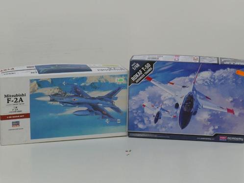 Schaal 1:48 Hasegawa 07227 Academy 12231 F-2 and T-50 Jap..., Hobby en Vrije tijd, Modelbouw | Vliegtuigen en Helikopters, Gebruikt