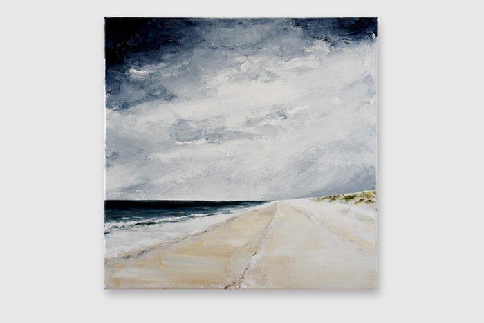 Matthieu van Riel - Vlieland. Dark Clouds, Antiek en Kunst, Kunst | Schilderijen | Modern