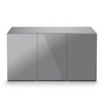 Glossy 120cm aquarium meubel grijs (Meubelen), Dieren en Toebehoren, Ophalen of Verzenden, Nieuw, Leeg aquarium