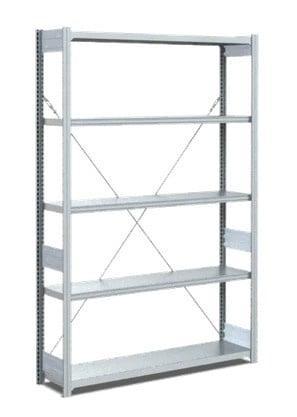 BITO Legbordstelling H220 x B100 x D30 cm met 5 niveaus, Zakelijke goederen, Kantoor en Winkelinrichting | Magazijn, Stelling en Opslag
