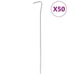 vidaXL Tentharingen 50 st Ø3 mm 23 cm gegalvaniseerd staal, Caravans en Kamperen, Tentaccessoires, Verzenden, Nieuw