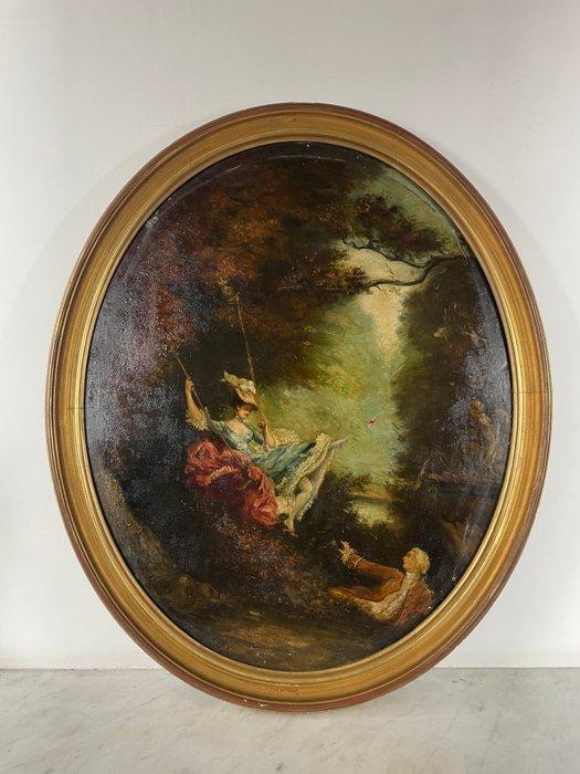 École européenne (XIX), Daprès Fragonard Jean-Honoré - Les, Antiek en Kunst, Kunst | Schilderijen | Klassiek