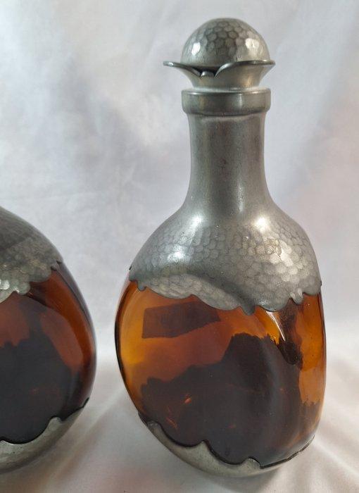 Daalderop KMD - Vaas (2) - Aardewerk - Whiskey knijpflessen, Antiek en Kunst, Kunst | Designobjecten