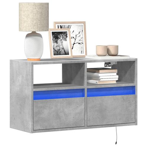 vidaXL Tv-wandmeubel met LED-verlichting 80x31x45 cm, Huis en Inrichting, Kasten |Televisiemeubels, Nieuw, Verzenden