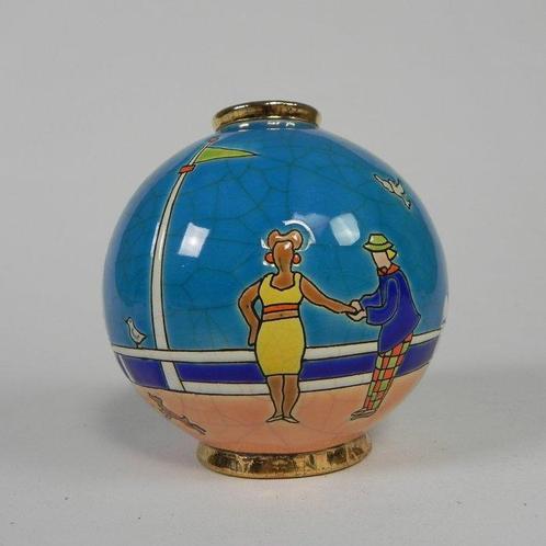 Émaux de Longwy - Jean Boggio - Vase - Céramique, Antiek en Kunst, Antiek | Glaswerk en Kristal