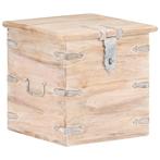 vidaXL Opbergkist 40x40x40 cm massief acaciahout, Huis en Inrichting, Kasten | Overige, Verzenden, Nieuw