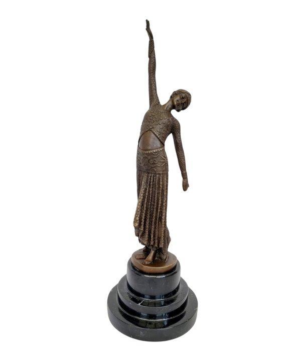 Beeldje - Brons, Marmer, Antiek en Kunst, Curiosa en Brocante