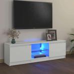 vidaXL Tv-meubel met LED-verlichting 120x30x36 cm wit, Verzenden, Nieuw