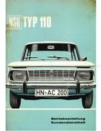 1965 NSU TYP 110 INSTRUCTIEBOEKJE DUITS, Auto diversen, Handleidingen en Instructieboekjes