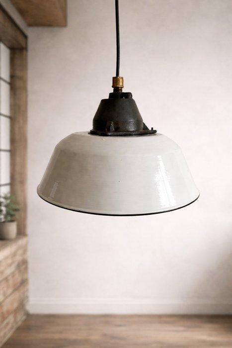 szarvasi - Plafondlamp - Emaille, IJzer, Antiquités & Art, Curiosités & Brocante