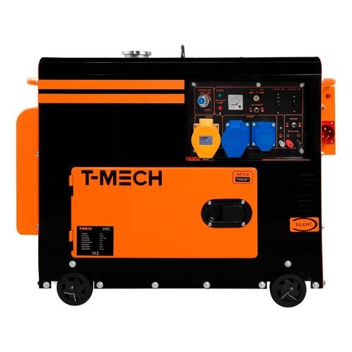 T-Mech Stille Diesel generator - Eenfasig 230V - Gesloten, Bricolage & Construction, Générateurs, Envoi