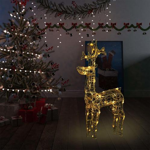 vidaXL Renne de décoration de Noël 90 LED 60x16x100 cm, Divers, Noël, Neuf, Envoi