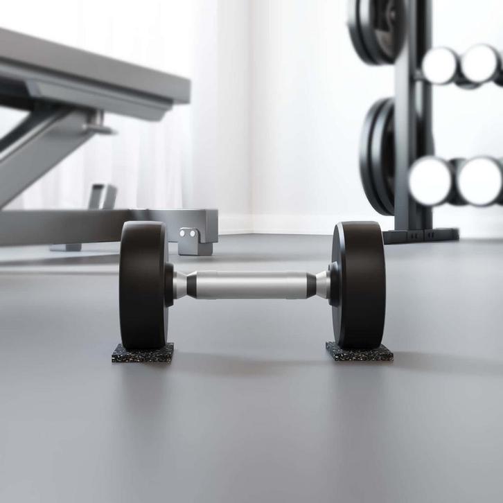 vidaXL Rubber granulaatrol Zwart 2000 x 10 x 0,6 cm Rubber, Zakelijke goederen, Overige Zakelijke goederen, Verzenden