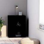 vidaXL Boekenkast 60x30x76,5 cm bewerkt hout zwart, Huis en Inrichting, Kasten | Boekenkasten, Verzenden, Nieuw