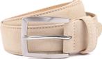 Suitable Riem Suède Leer Lichtbeige maat 105 Heren, Kleding | Heren, Riemen en Ceintuurs, Verzenden, Echt leder, Nieuw, Suitable