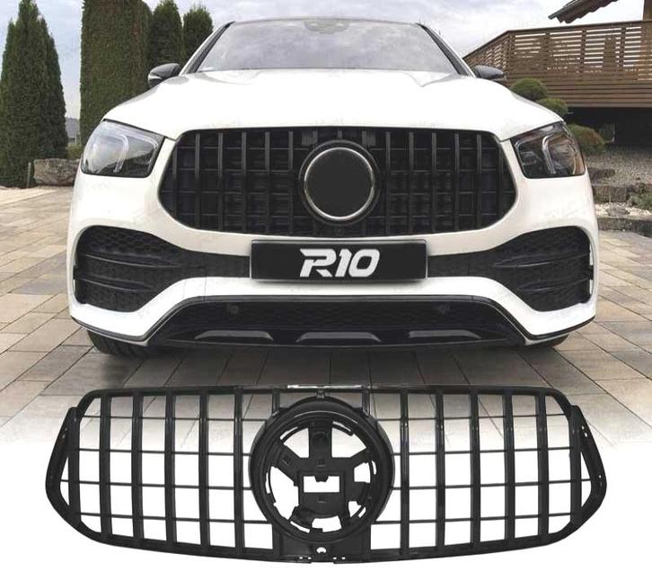 Calandre Pour Mercedes Glc X253 19- Gtr Caméra - Noir Brilla, Auto-onderdelen, Carrosserie, Verzenden