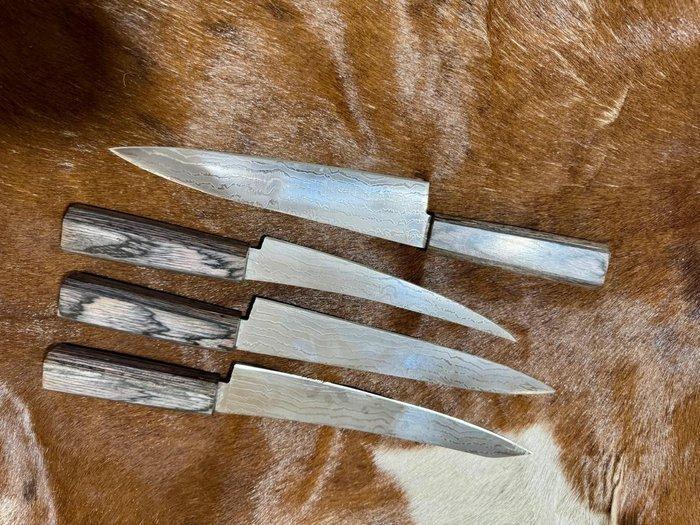 Keukenmes - Keukenmessenset (0119) - VG 10 staal minder, Antiek en Kunst, Antiek | Keukengerei