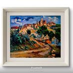 J. Vila Prades (XX) - Olite Navarra, Antiek en Kunst, Kunst | Schilderijen | Klassiek