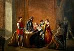 Italiaanse school (XIX) - Scena di corte con Maria De Medici, Antiek en Kunst