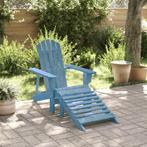 vidaXL Stoel Adirondack met voetenbank massief vurenhout, Tuin en Terras, Verzenden, Nieuw