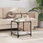 vidaXL Salontafel met transparant glazen blad 40x40x40 cm, Huis en Inrichting, Tafels | Salontafels, Verzenden, Nieuw