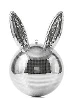 Discobal Konijn Ø 30 cm Paashaas Discobol Zilver Spiegeltjes, Hobby en Vrije tijd, Ophalen of Verzenden, Nieuw