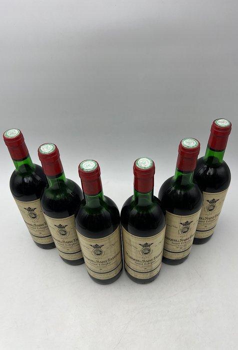 1977 Marquis de Saint Estèphe - Bordeaux, Saint-Estèphe,, Verzamelen, Wijnen
