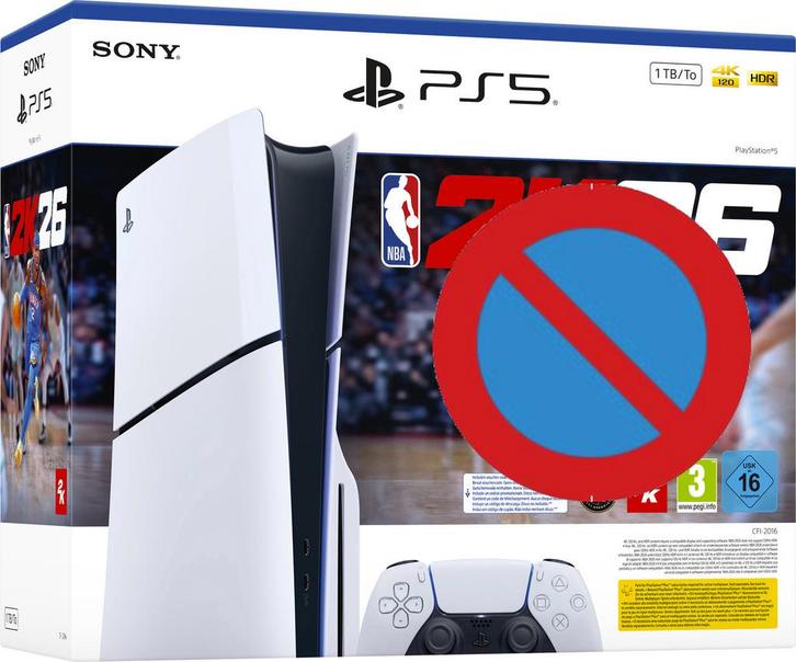 Sony PlayStation 5 Slim-Disc Version (NBA 2K26 Omdoos -, Games en Spelcomputers, Spelcomputers | Sony PlayStation 5, Ophalen of Verzenden