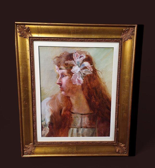 Gustave Fayet (1865-1925), Toegeschreven aan - Ritratto di, Antiquités & Art, Art | Peinture | Classique