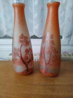 Auguste Leune - paire de grands vases - art nouveau - Vase -