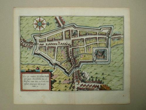 Pays-Bas - Helmond; L. Guicciardini / W. Blaeu - Hoc est, Boeken, Atlassen en Landkaarten